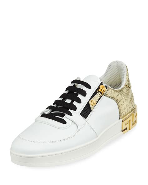 versace black logo sneakers|Versace tribute sneakers.